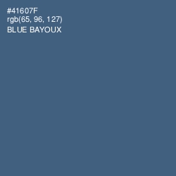 #41607F - Blue Bayoux Color Image